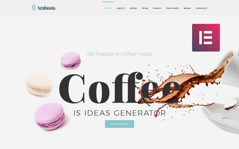 Arabusta – Coffeehouse WordPress Elementor Theme