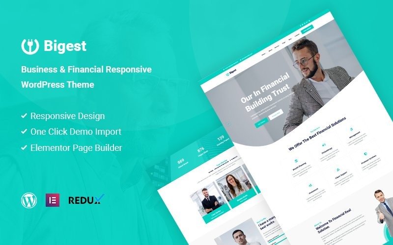 Bigest – Financial Responsive WordPress Theme