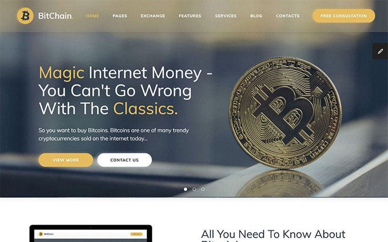 BitChain Pro – Mining & Crypto Currency Exchange WordPress Theme