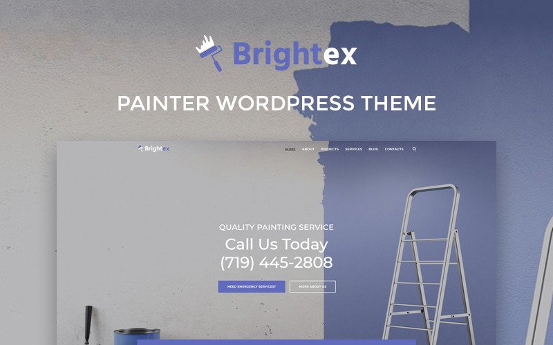 Brightex – Painting Services Multipurpose Classic WordPress Elementor Theme