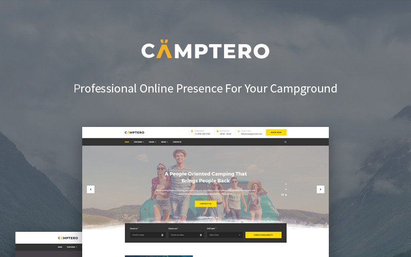 Camptero - Camping WordPress Theme