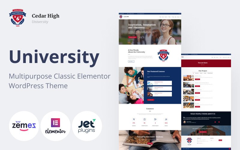 Cedar High – University WordPress Theme