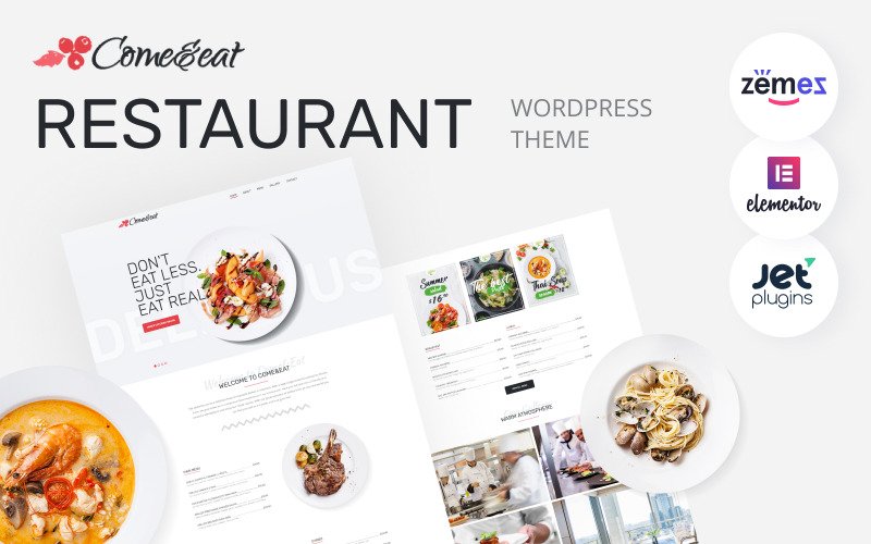 Come&Eat – Restaurant Multipurpose Modern WordPress Elementor Theme