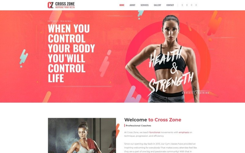 Cross Zone – Crossfit Studio WordPress Elementor Theme