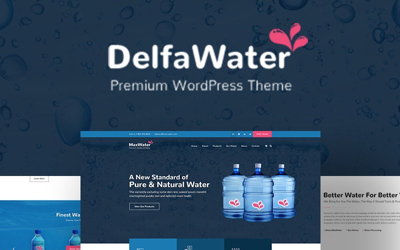 Delfa – Water Delivery WordPress Theme