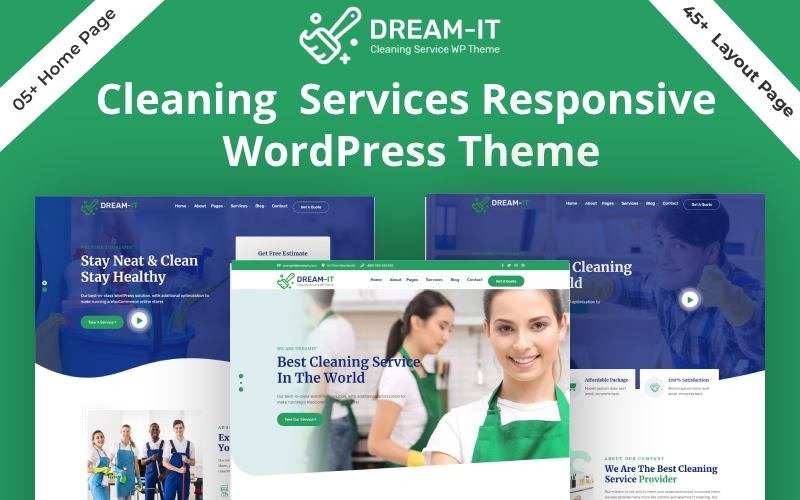 DreamIT- Cleaning Service WordPress Theme