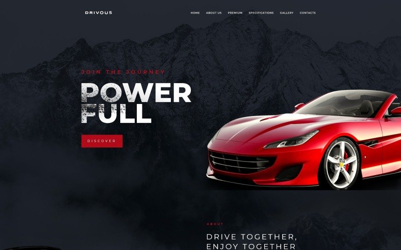 Drivous – Car Landing Responsive  WordPress Elementor Theme