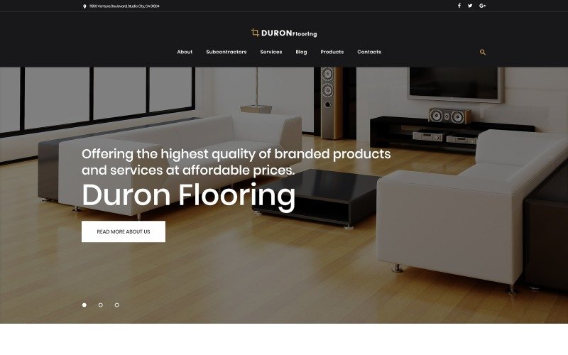 DuronFlooring – Interior & Furniture and Flooring WordPress Theme