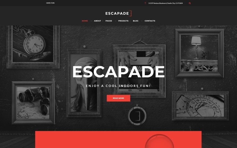 Escapade – Escape Room Responsive WordPress Theme