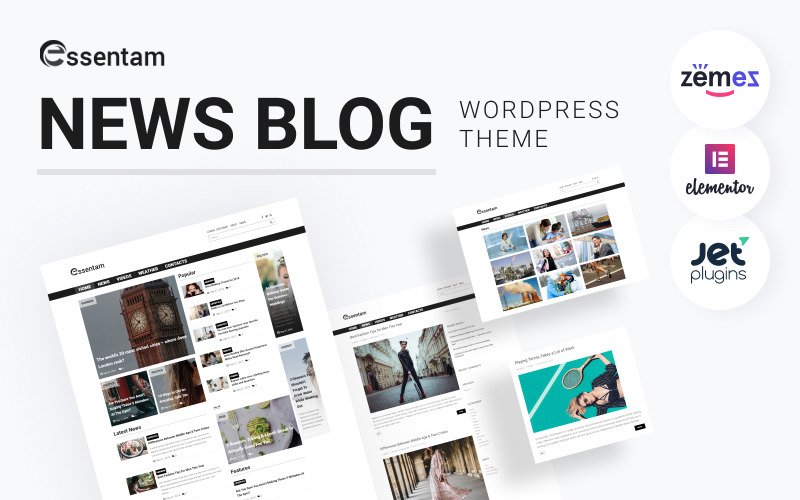 Essentam – News Blog Multipurpose Classic WordPress Theme