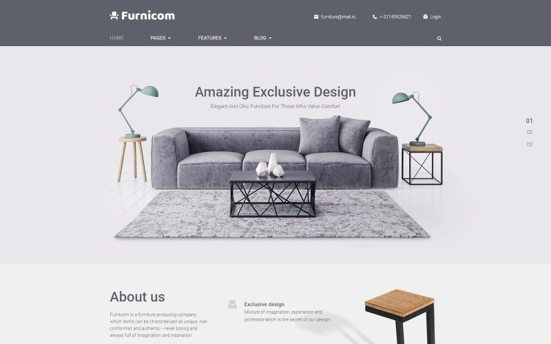 Furnicom - Furniture Store WordPress Theme