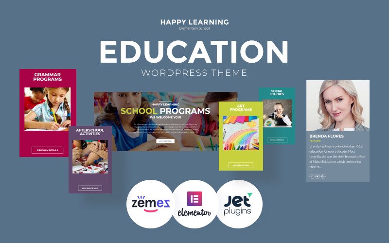 Happy Learning – Education Multipurpose Modern WordPress Elementor Theme