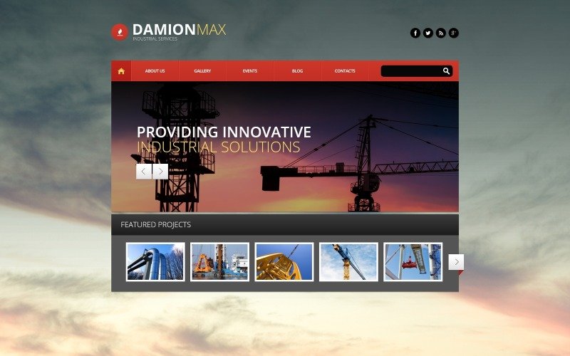 Industrial Responsive WordPress Theme