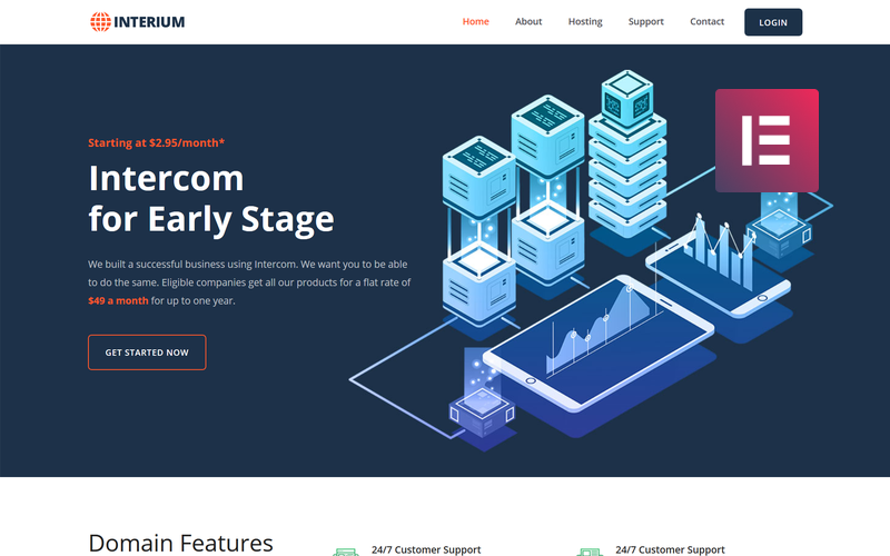 Interium – Hosting WordPress Elementor Theme