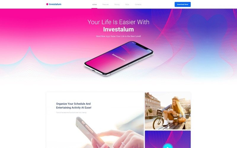 Investalum – Corporate App WordPress Elementor Theme