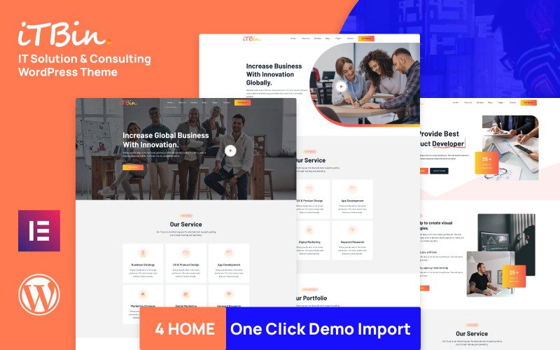 ITBIN – IT Solution and Business Service WordPress Theme