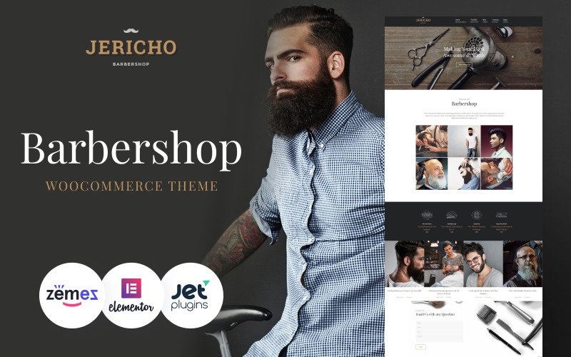 Jericho – Barber Shop Modern WordPress Theme