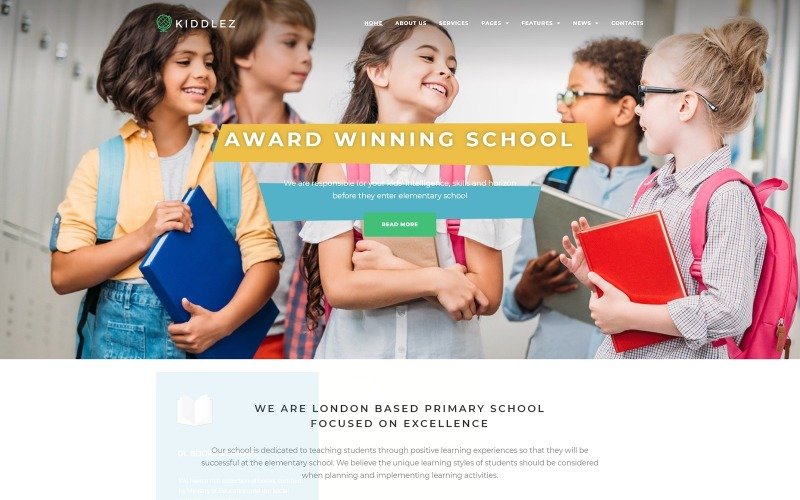 Kiddlez – Primary School Responsive WordPress Theme