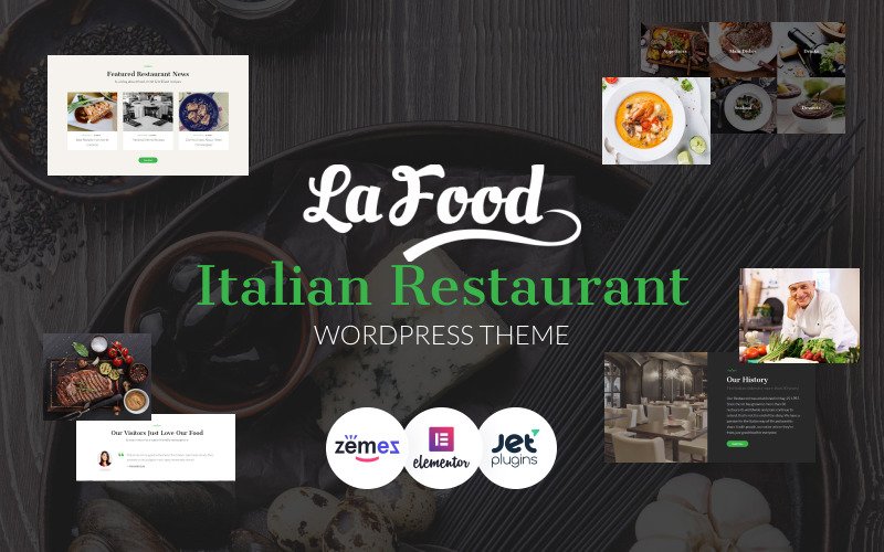 La Food – Italian Restaurant Responsive WordPress Theme