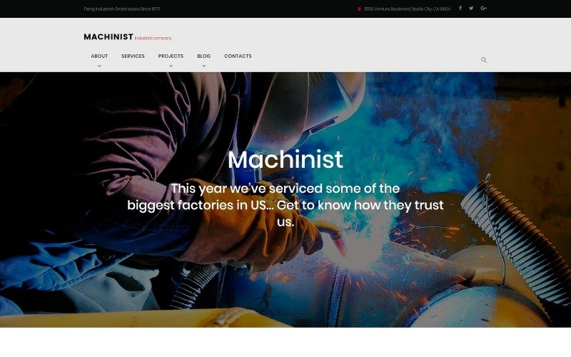 Machinist - Professional Industrial WordPress Theme