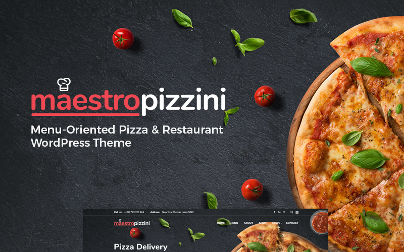 MaestroPizzini – Pizza & Restaurant Menu-Oriented WordPress Theme