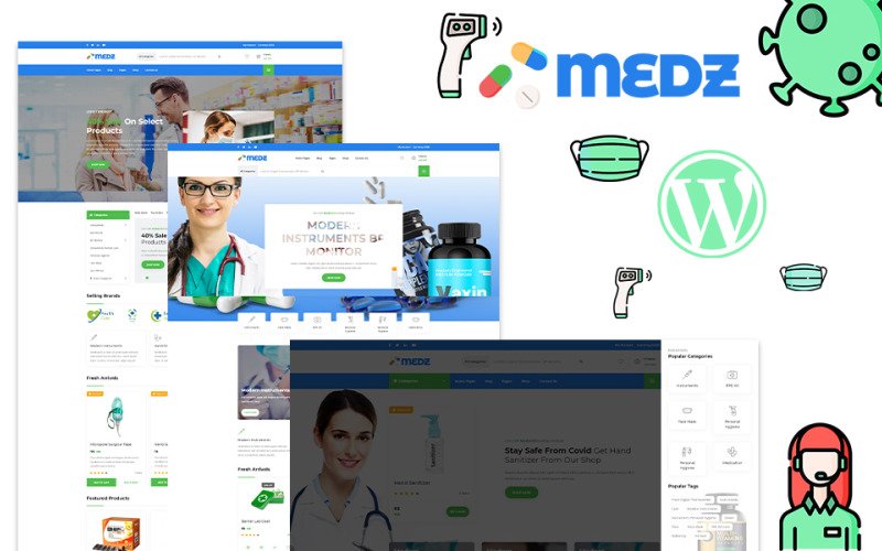 Medz – Medical Shop and Medical Equipment WordPress Theme