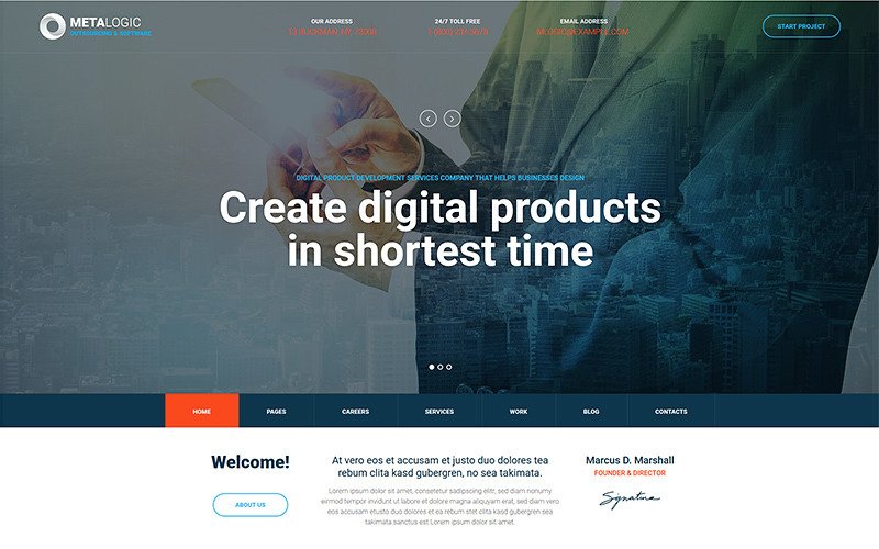 Metalogic – Software Development WordPress Theme