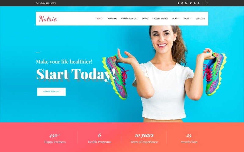 Nutrie – Health Coach WordPress Theme