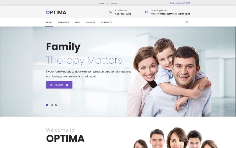 Optima - Family Therapy WordPress Theme
