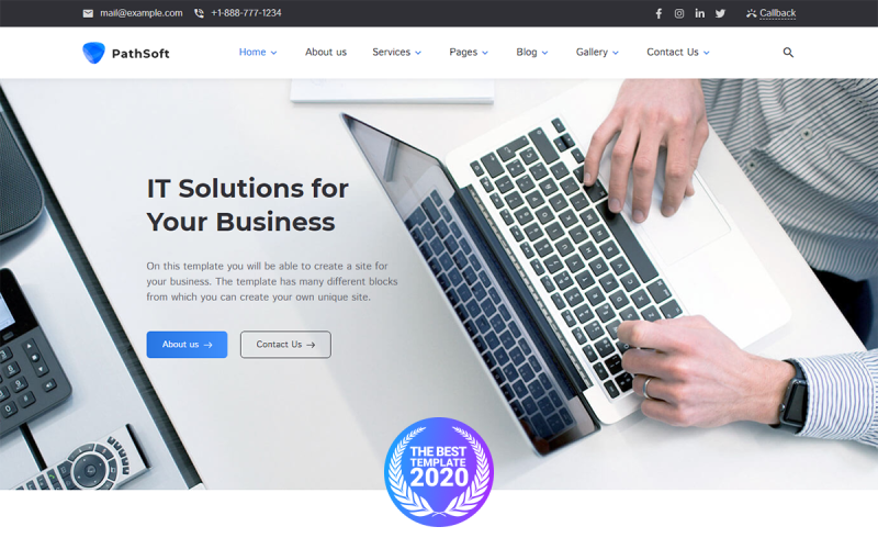 PathSoft - IT Solutions for Your Business Services WordPress Theme