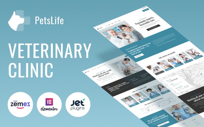 PetsLife – Responsive Veterinarian WordPress Theme