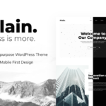 Plain – Minimal Multipurpose WordPress Theme