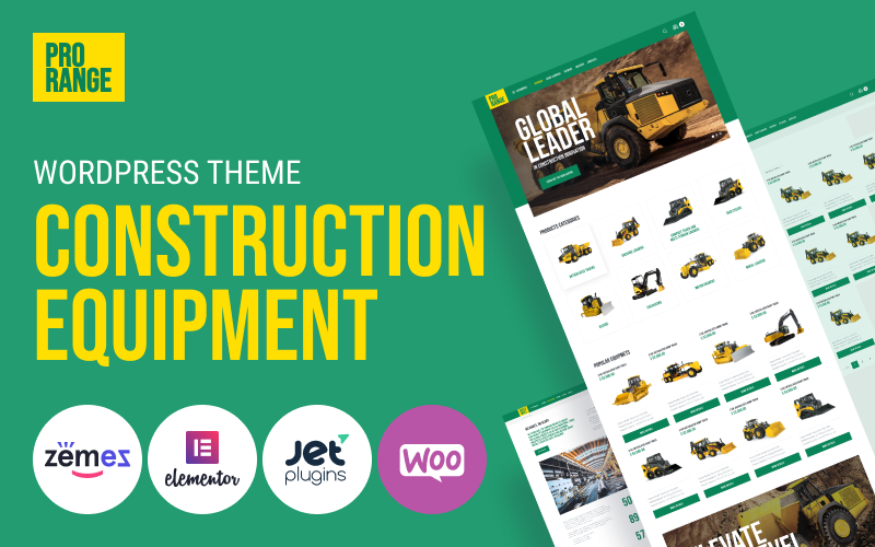 ProRange – Construction Equipment WordPress Theme