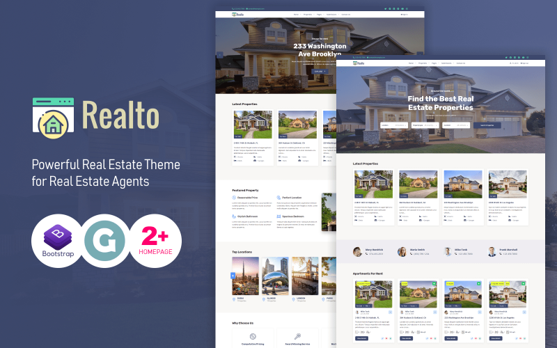 Realto Real Estate WordPress Theme