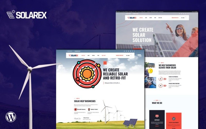 Solarex Renewable Solar Energy WordPress Theme