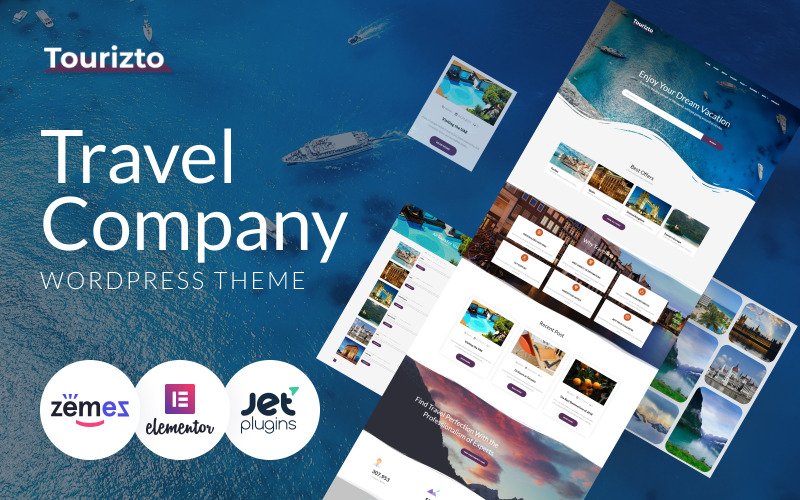 Tourizto – Travel Company WordPress Elementor Theme