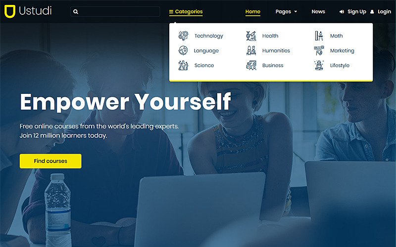 Ustudi – Online Courses Education & University WordPress Theme