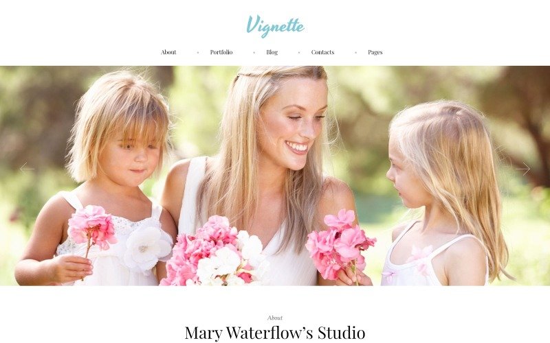 Vignette - Family Photographer & Portfolio WordPress Theme