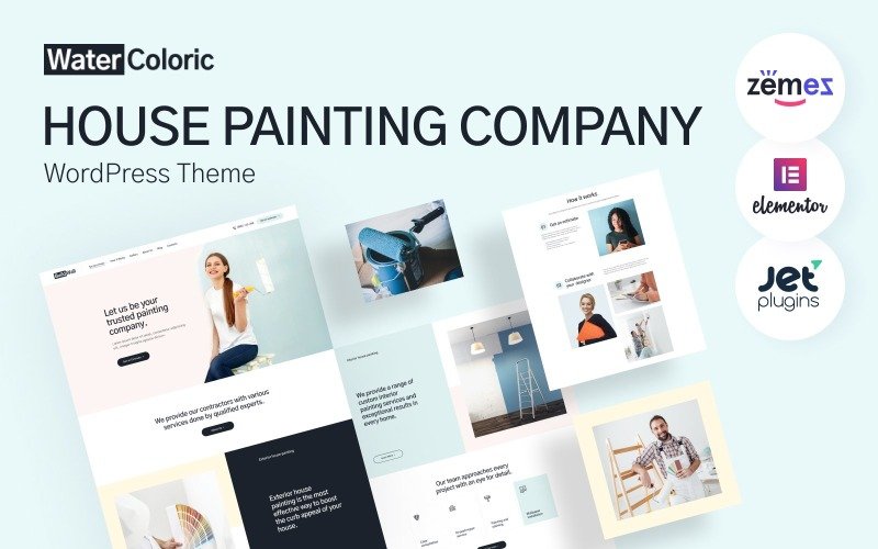 WaterColoric - House Painting Company WordPress Theme
