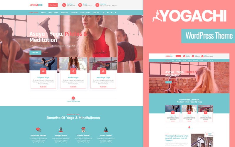 Yogachi - Yoga And Fitness WordPress Theme