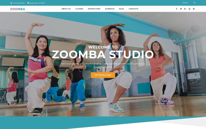 Zoomba – Zoomba Dance Studio WordPress Theme